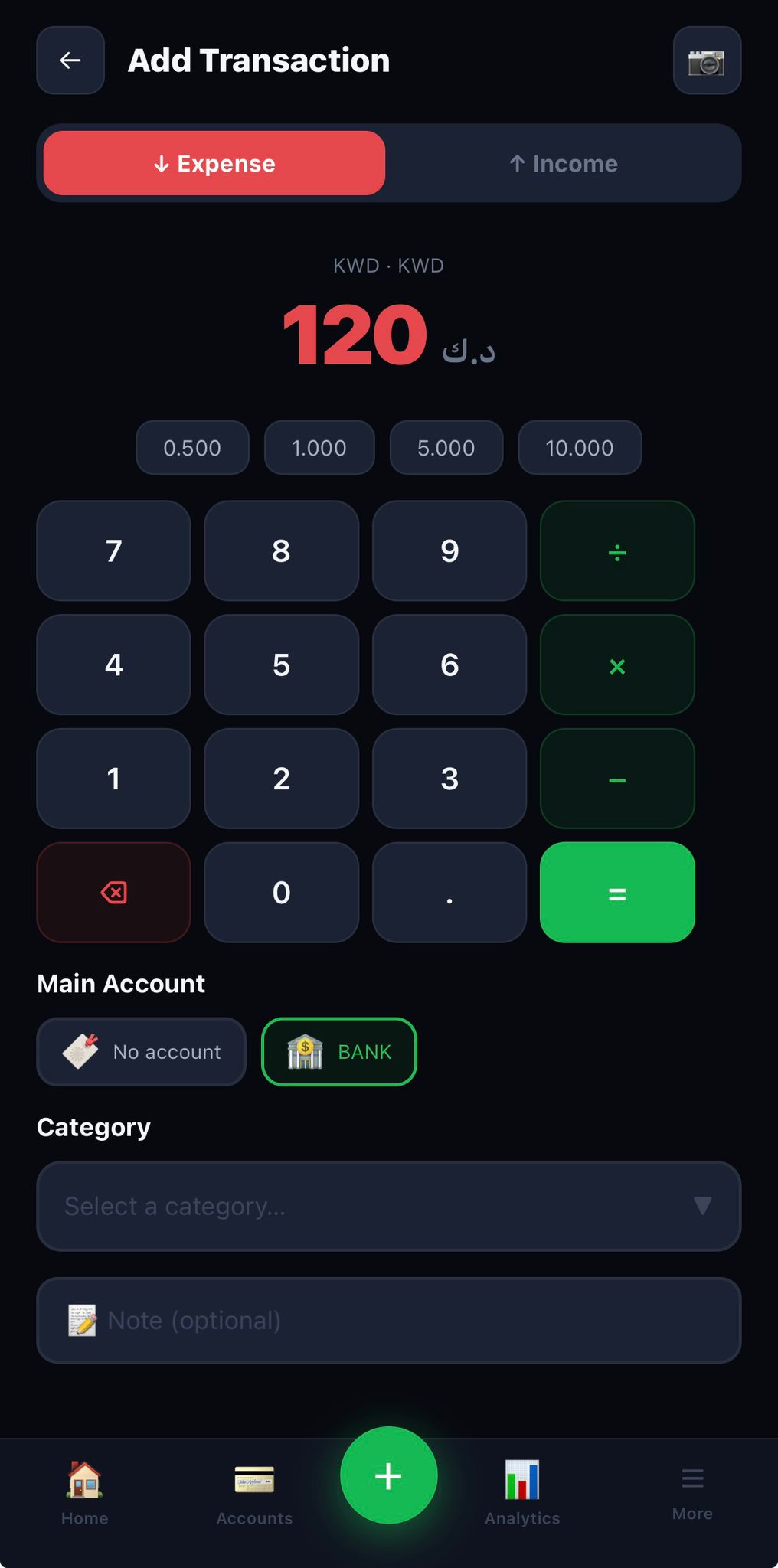 Add Transaction