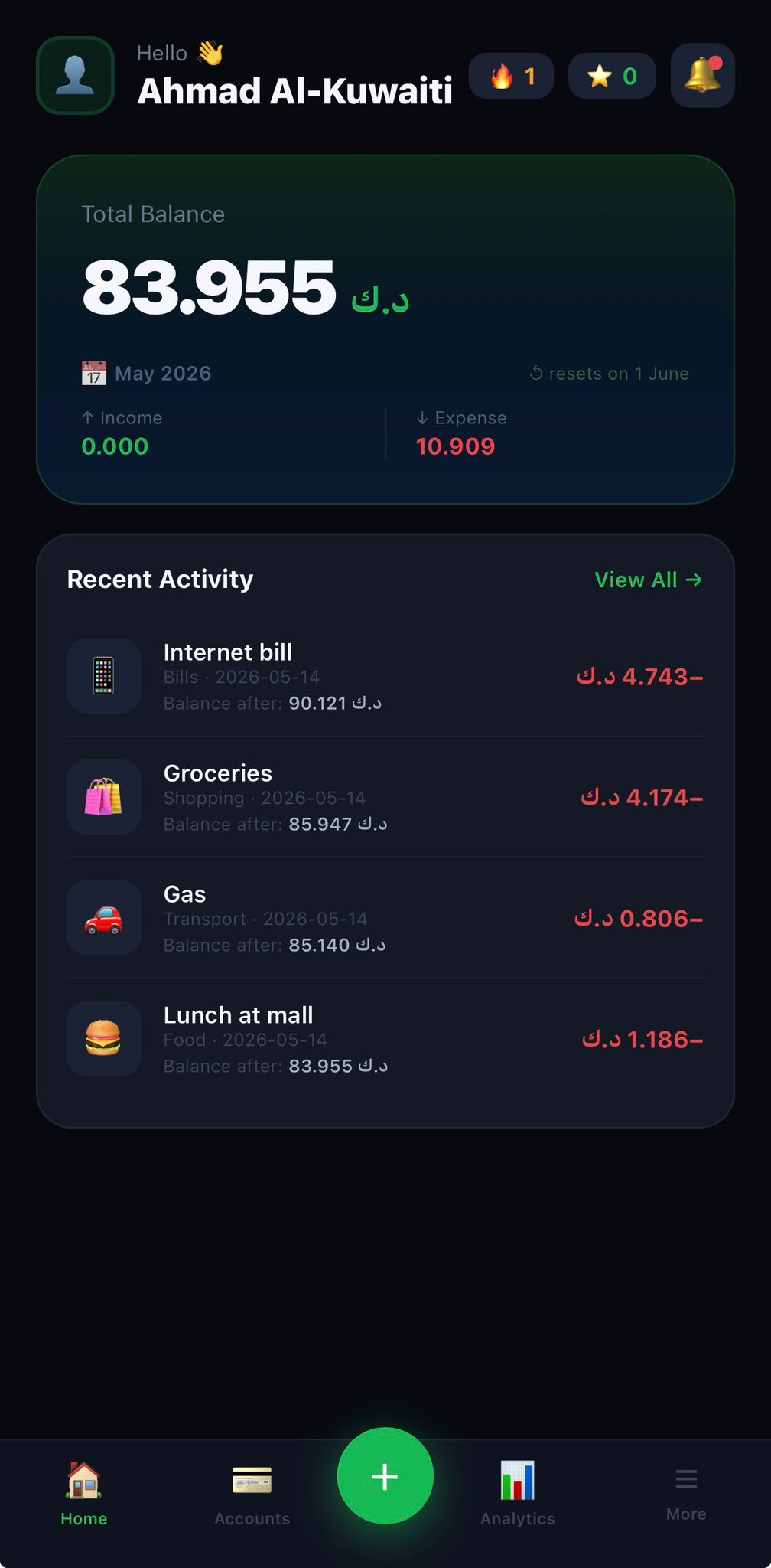 Dashboard